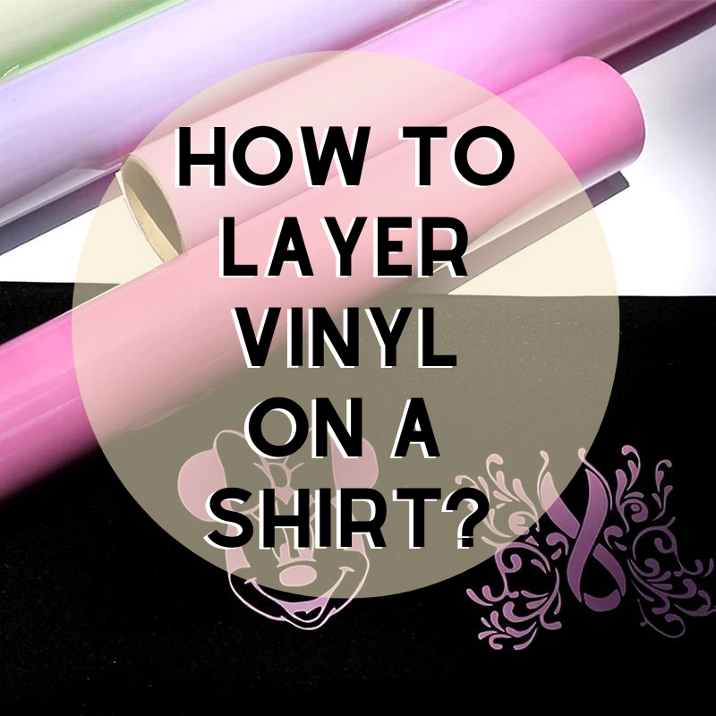 How to Layer Iron On Vinyl on a Shirt with Cricut - Step by Step