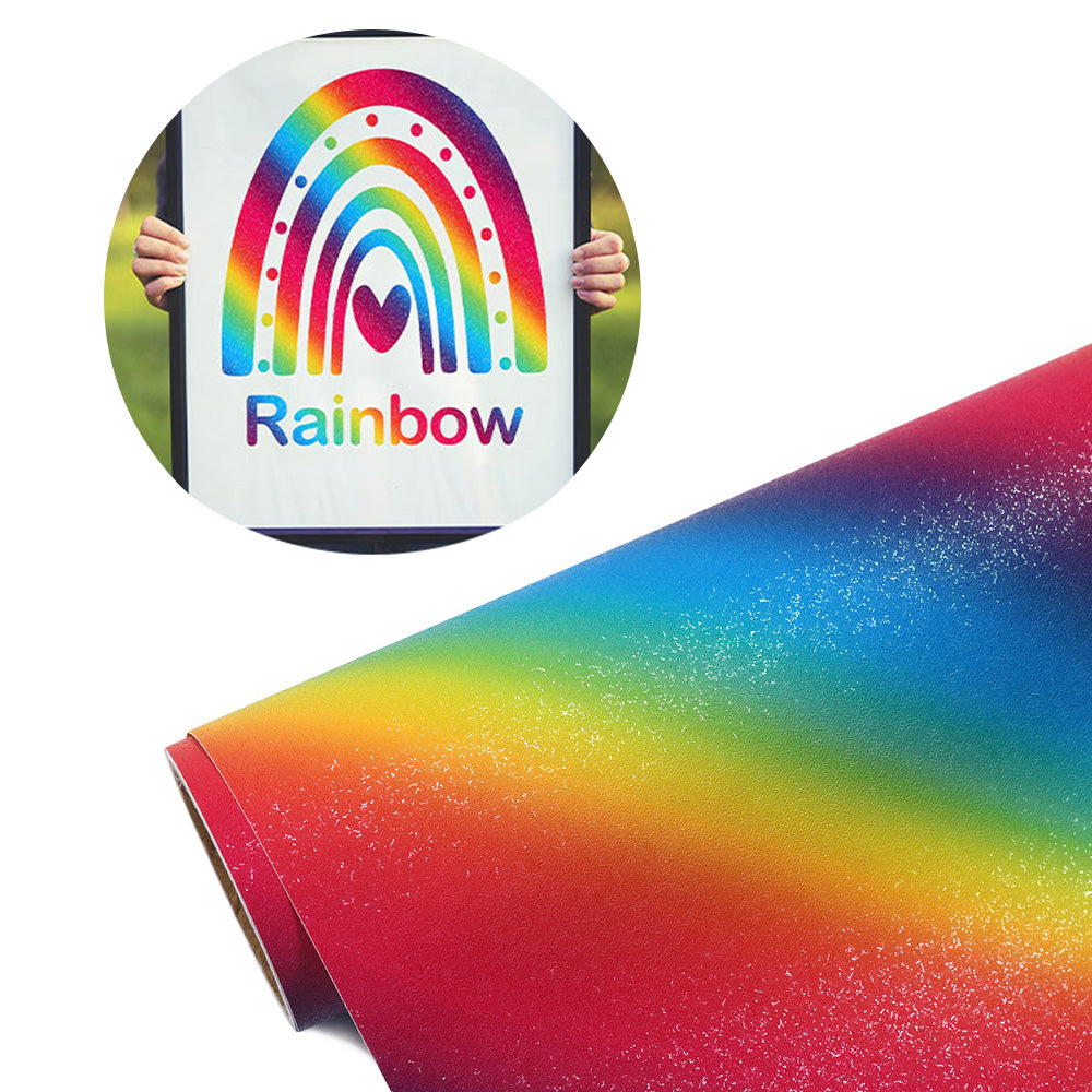 Rainbow Shimmer Adhesive Vinyl