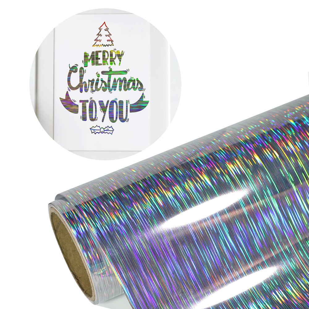 White Holographic Iridescent Adhesive Vinyl Rolls By Craftables –  shopcraftables