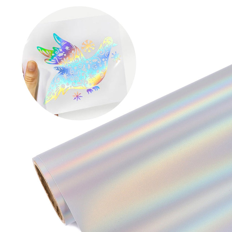 Rainbow Holographic Adhesive Vinyl – Ahijoy