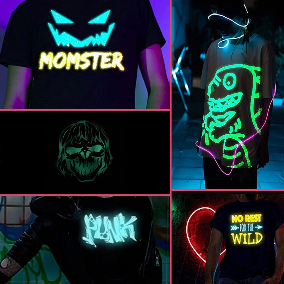 Glow In The Dark T shirt Heat Transfer - Temu