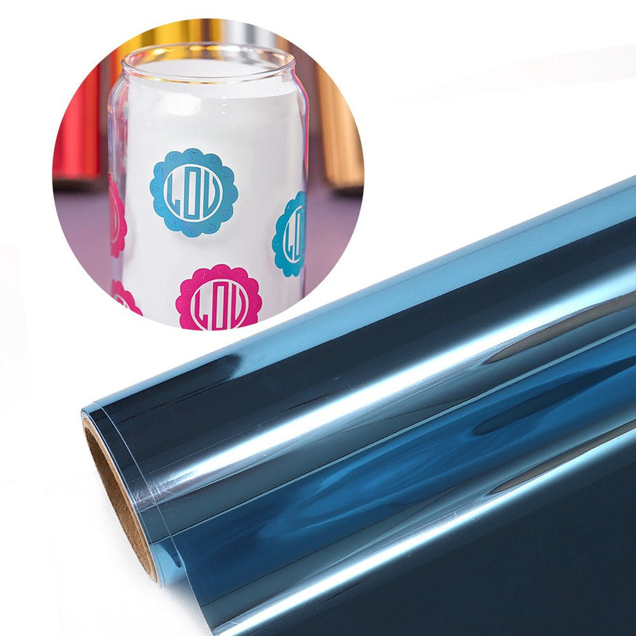 Mirror Metallic Adhesive Vinyl Roll - 12 x 5 FT（3 Colors Available)