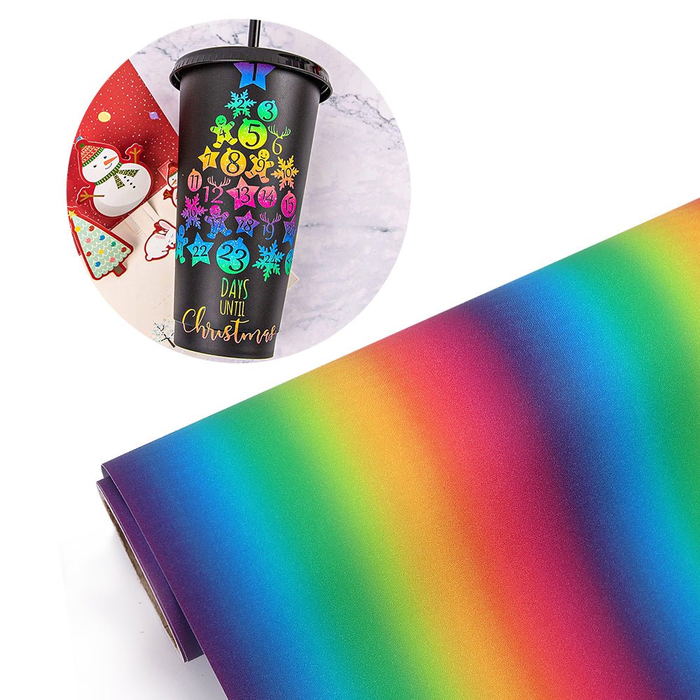 Rainbow Shimmer Adhesive Vinyl – Ahijoy